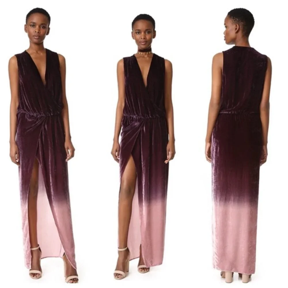 COPY - Young Fabulous & Broke Juliete Velvet Dress - Picture 1 of 8